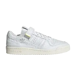 Кроссовки Adidas Forum 84 Low 'Croc Skin - White', белый hp5551 | crystal white/crystal white/core black
