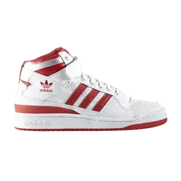 Кроссовки Adidas Forum Mid Refined, белый f37829 | white/scarlet red/white