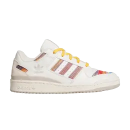 Кроссовки Adidas Forum Low CL 'Serape Pack - White Scarlet Blue Bird', белый jq2641 | cloud white/better scarlet/blue bird