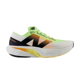 Кроссовки New Balance FuelCell Rebel v4 2E Wide 'White Bleached Lime Glo', белый mfcxll4 2e | white/bleached lime glow/hot mango