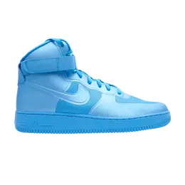 Кроссовки Nike Air Force 1 Hi Hyperfuse Prm, синий 454433 400 | blue glow/blue glow