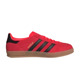 Кроссовки Adidas Gazelle Indoor 'Lucid Red Black', красный jr6304 | lucid red/core black/gold metallic