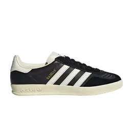 Кроссовки Adidas Gazelle Indoor 'Black Cream White', черный jq8385 | core black/cream white/gold metallic