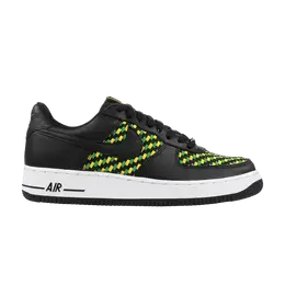 Кроссовки Nike Air Force 1 Premium, черный 309096 002 | black/black-classic green-varsity maize