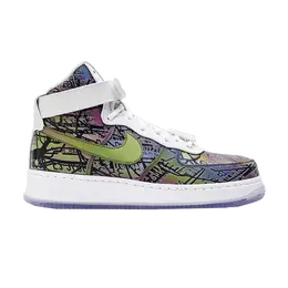 Кроссовки Nike Air Force 1 Hi CMFT PRM 'Quai 54', разноцветный 812981 900 | rainbow/white