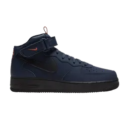 Кроссовки Nike Air Force 1 Mid 'Obsidian', синий bq4592 400 | obsidian/dusty peach/black