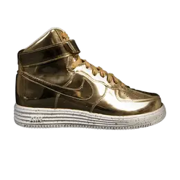 Кроссовки Nike Lunar Force 1 Hi Sp 'Liquid Gold', золотой 652845 770 | metallic gold/metallic gold-sl