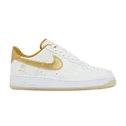 Кроссовки Nike Air Force 1 '07 LV8 'Worldwide Pack', белый da1343 170 | white/platinum tint/pure platinum/metallic gold