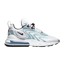 Кроссовки Nike Air Max 270 React ENG 'White Bleached Aqua', белый ct1281 100 | white/black/bleached aqua/chili red