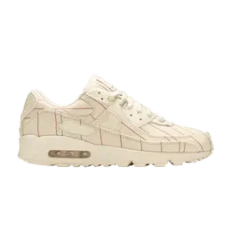 Кроссовки Nike Air Max 90 'Pinstripes - Natural Chili Red', кремовый cz5593 100 | natural/natural/white/chili red/pale ivory