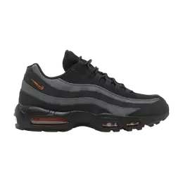 Кроссовки Nike Air Max 95 'Black Grey Safety Orange', черный dx2657 001 | black/safety orange/iron grey/white
