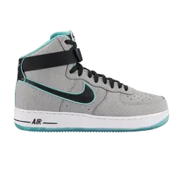 Кроссовки Nike Air Force 1 Hi Comfort Premium, серый 555107 002 | reflective silver/black-gamma blue