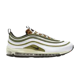 Кроссовки Nike Air Max 97 'Leopard Tongue', белый dx8973 100 | white/coconut milk/rough green/black