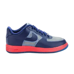Кроссовки Nike Lunar Force 1 Fuse Leather 'Deep Royal Blue', синий 599839 001 | wolf grey/deep royal blue-atomic red