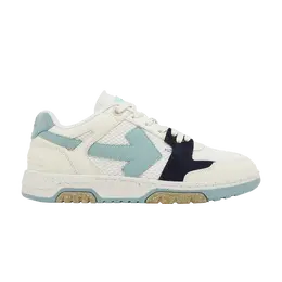 Кроссовки Off-White Off-White Out of Office Slim 'White Light Blue', белый omia243s23lea001 0349 | white/black/beige/light blue