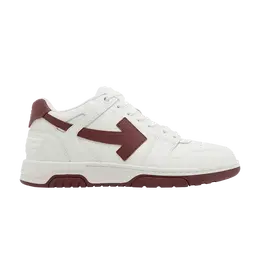 Кроссовки Off-White Off-White Out of Office 'White Burgundy', белый omia189s23lea001 0127 | white/burgundy
