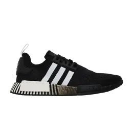 Кроссовки Adidas NMD_R1 'Glitch - Black White', черный fv3649 | core black/cloud white/core black