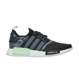 Кроссовки Adidas NMD_R1 'Snakeskin', черный fw5323 | core black/cloud white/lime