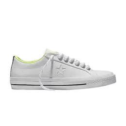 Кроссовки Converse One Star Shield Canvas Low 'White Volt', белый 153704c | white/white/volt