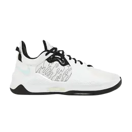 Кроссовки Nike PG 5 EP 'White Black', белый cw3146 100 | white/multi-color/glacier blue