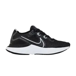 Кроссовки Nike Renew Run 4E Wide 'Black', черный cw7437 002 | black/white/dark smoke grey/metallic silver