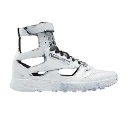 Кроссовки Reebok Maison Margiela x Classic Leather Tabi High 'Handpainted - Bianchetto' Sample, белый gx5416 s | bianchetto