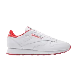 Кроссовки Reebok Classic Leather 'White Instinct Red', белый if5046 | footwear white/footwear white/instinct red