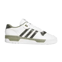 Кроссовки Adidas Rivalry Low 'White Snakeskin', белый eg5785 | cloud white/legacy green/cloud white