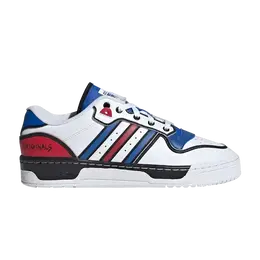 Кроссовки Adidas Rivalry Low 'White Blue Scarlet', белый fy3120 | footwear white/blue/scarlet