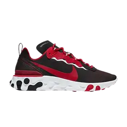Кроссовки Nike React Element 55 'Georgia Bulldogs', черный ck4839 001 | black/white/university red