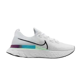 Кроссовки Nike React Infinity Run Flyknit 'White Vapor Green', белый cd4371 102 | white/vapor green/oracle aqua/black