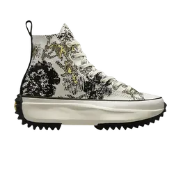 Кроссовки Converse Run Star Hike High 'Floral Fusion - Saturn Gold', белый 171399c | saturn gold/black/egret