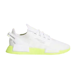 Кроссовки Adidas NMD_R1 V2 'White Solar Yellow', белый fx3903 | cloud white/cloud white/core black