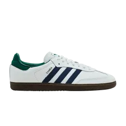 Кроссовки Adidas Samba OG 'White Navy Collegiate Green', белый ih4882 | core black/cloud white/collegiate green