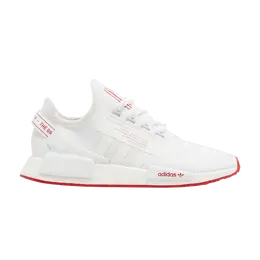 Кроссовки Adidas NMD_R1 V2 'White Scarlet', белый gv8252 | cloud white/scarlet/silver metallic