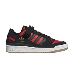 Кроссовки Adidas Forum Low 'Black Vivid Red', черный hr1942 | core black/core black/vivid red