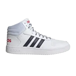 Кроссовки Adidas Hoops 2.0 Mid 'White Legend Ink', белый fw4478 | cloud white/legend ink/scarlet