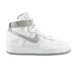 Кроссовки Nike Air Force 1 Hi L/M '20Th', белый 302347 102 | white/metallic silver (20th)