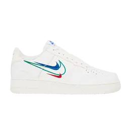 Кроссовки Nike Air Force 1 Low 'Multi-Swoosh', белый dm9096 101 | white/game royal/university red/green noise