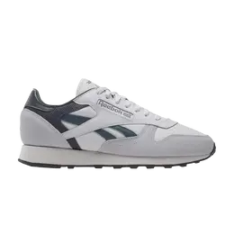 Кроссовки Reebok Classic Leather 'Steely Fog Hoops Blue', серый id1582 | steely fog/hoops blue/cold grey