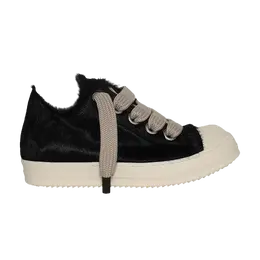Кроссовки Rick Owens Rick Owens Concordians Jumbo Laced Low 'Black Fur', черный ru02e1893 lhlw2 911 | black/milk/milk