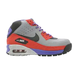 Кроссовки Nike Max 90 Premium Boot, красный 317260 602 | atom red/black-varsity purple-metallic silver