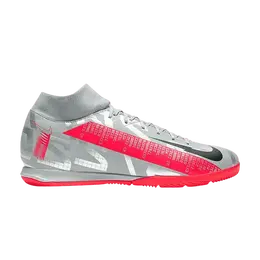 Кроссовки Nike Mercurial Superfly 7 Academy IC 'Metallic Grey Crimson', серебряный at7975 906 | metallic bomber grey/particle grey/laser crimson/black