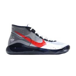 Кроссовки Nike Zoom KD 12 'UConn Alternate Away' PE, серый 947322 pc su19 mnbskt 470z2 | wolf grey/university red/college navy