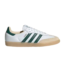 Кроссовки Adidas Samba OG 'White Collegiate Green Gum', белый js3831 | cloud white/collegiate green/gum