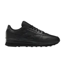 Кроссовки Reebok Classic Leather Clip 'Triple Black', черный gx9728 | core black/core black/core black