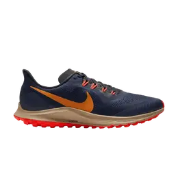 Кроссовки Nike Air Zoom Pegasus 36 Trail 'Obsidian Crimson', синий ar5677 403 | obsidian/black/laser crimson/magma orange