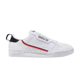 Кроссовки Adidas Continental 80 'White Solar Red', белый fw5815 | cloud white/core black/solar red