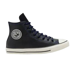 Кроссовки Converse Chuck Taylor All Star High Tumbled Leather 'Black Hyper Royal', черный 165959c | black/hyper royal/white
