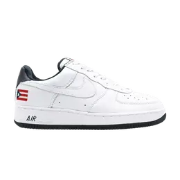 Кроссовки Nike Air Force 1 'Puerto Rico', белый 630033 914 | white/white-obsidian-comet red (pr)